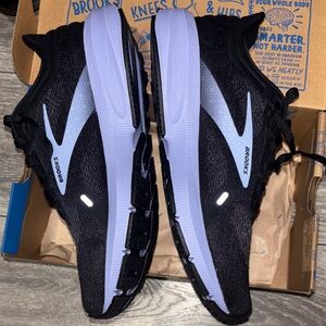 Brooks Black and White Athletic Shoes